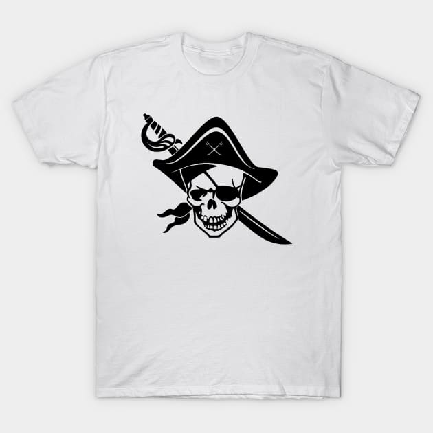 Pirate Logos Clipart T-Shirt by howardrobinson